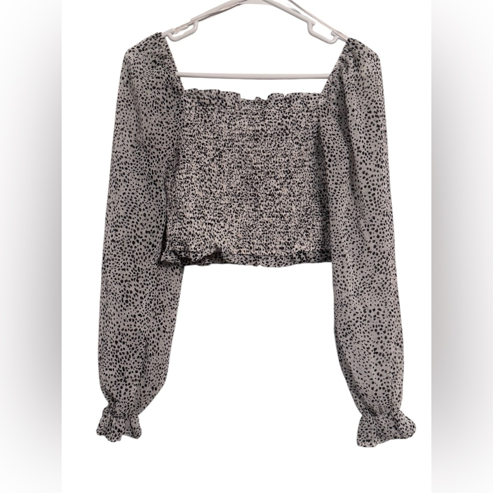 Smocked crop top EUC